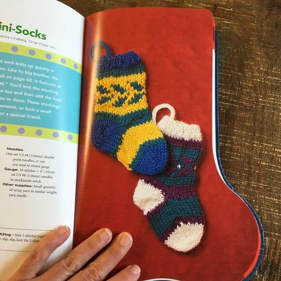 Knit Christmas Stockings Knitting Pattern Book 19 Projects Ornaments - Picture 5 of 8